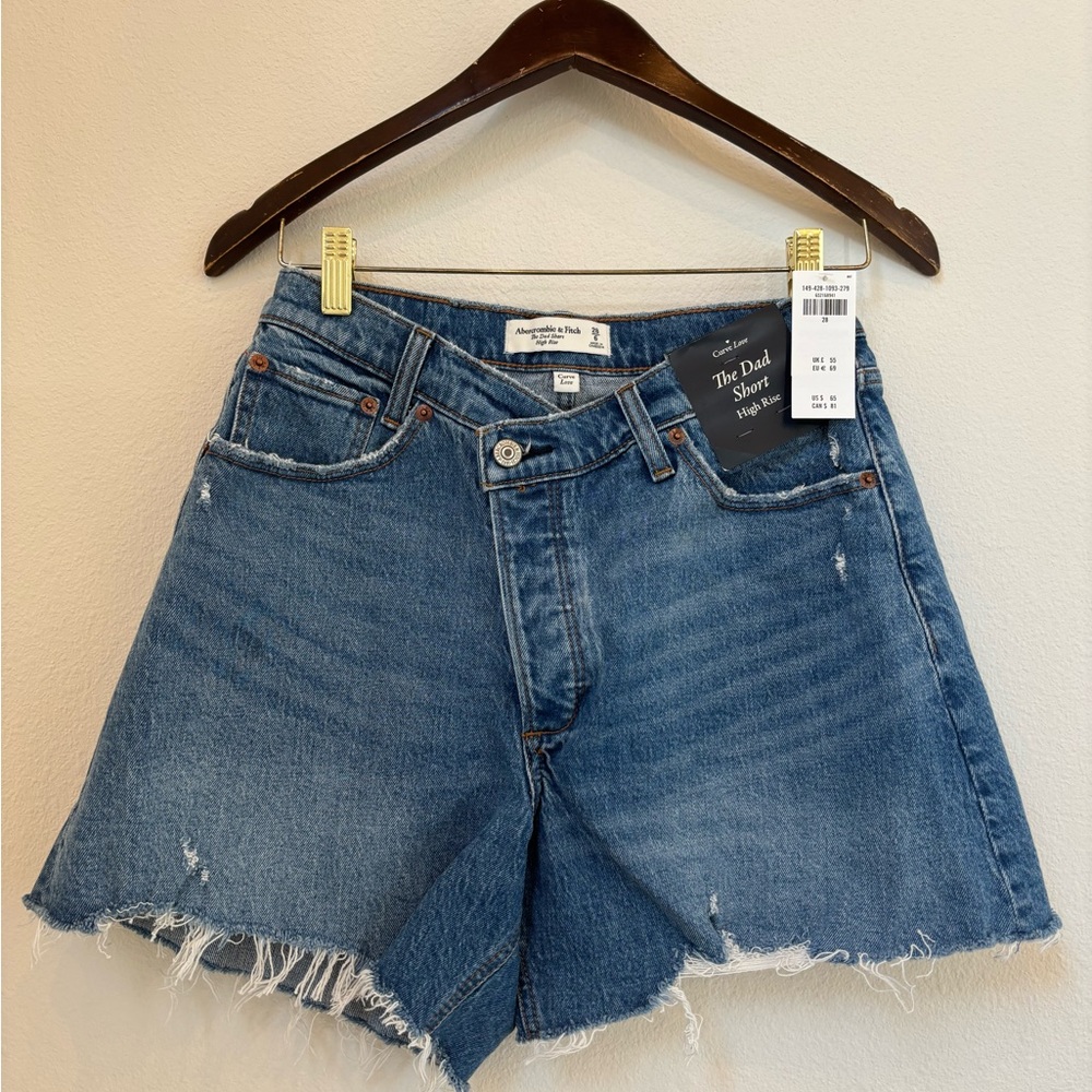Abercrombie & Fitch Jean Shorts Curve Love Size 28/6